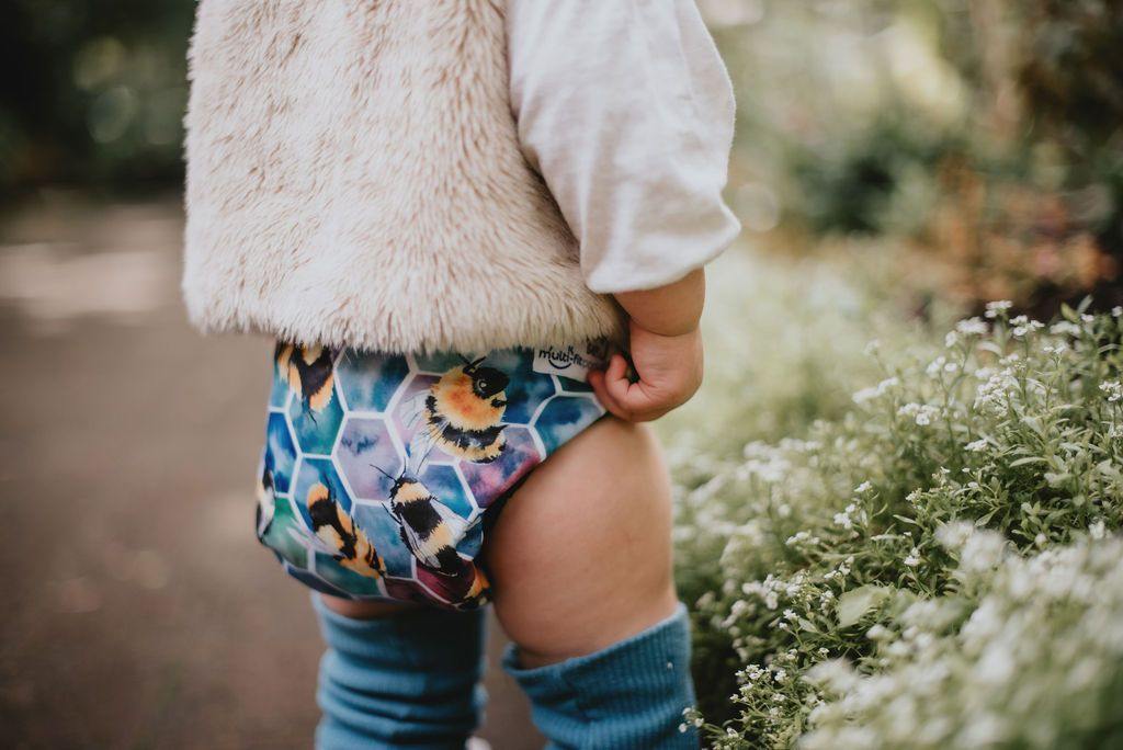 Seedling Baby Multi-Fit Pocket Nappy - Beehive Black|Summer Sweets Baby