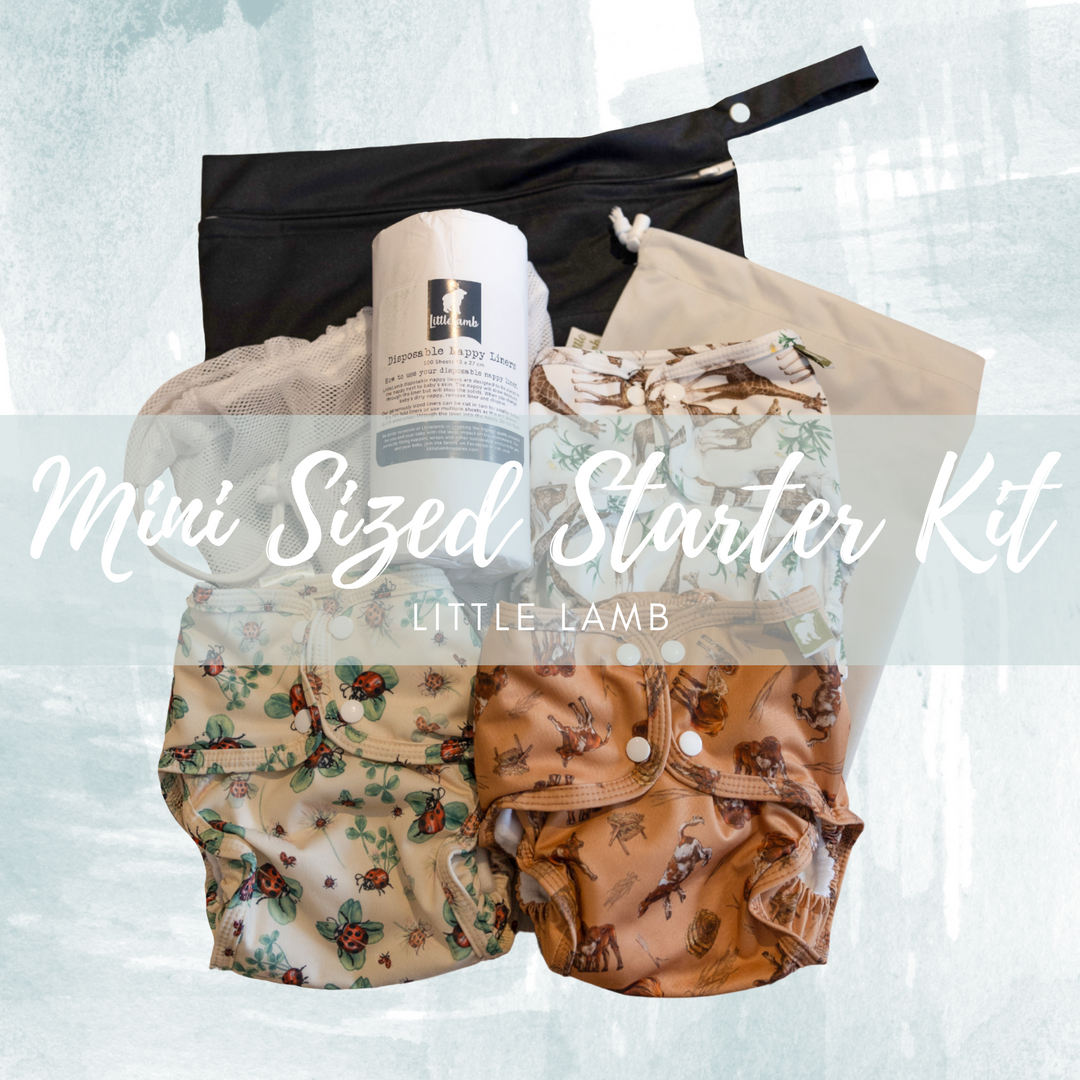 Little Lamb Mini Sized Pocket Nappy Starter Kit