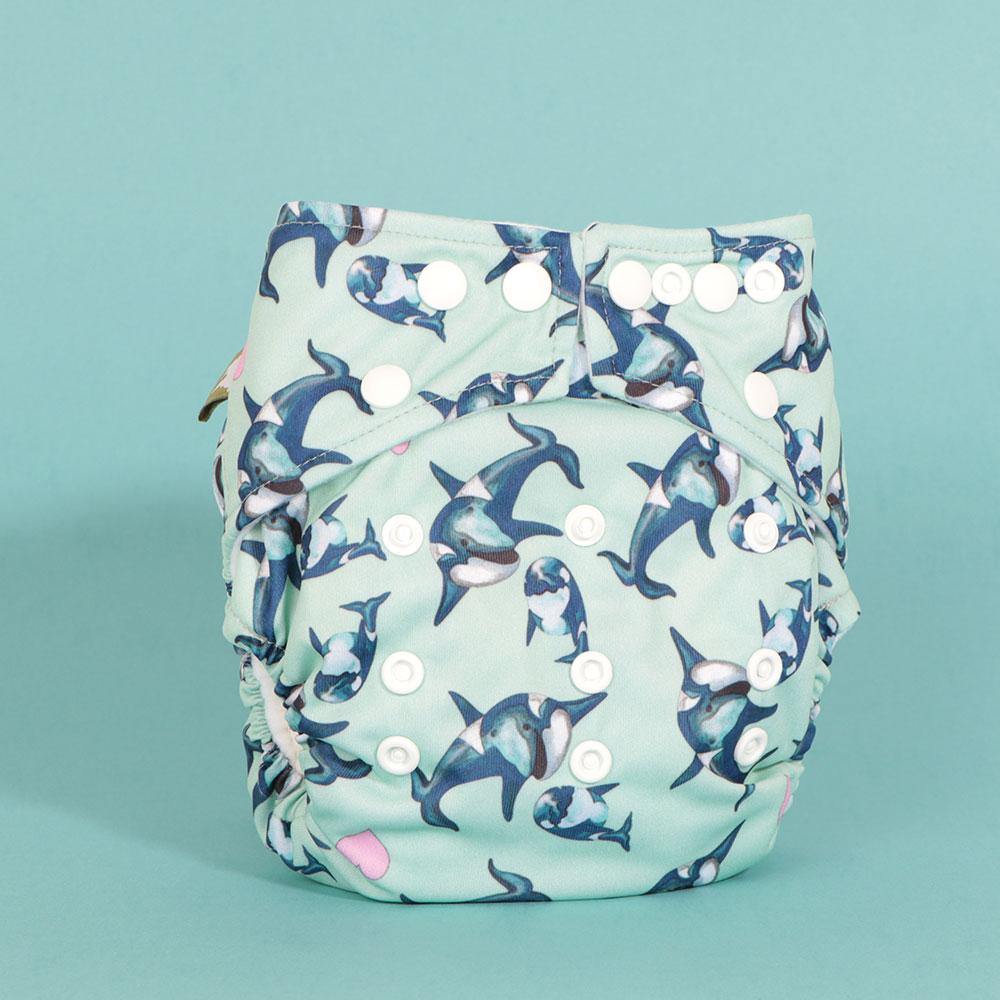 Little Lamb One Size Pocket - Whale of a Time|Summer Sweets Baby