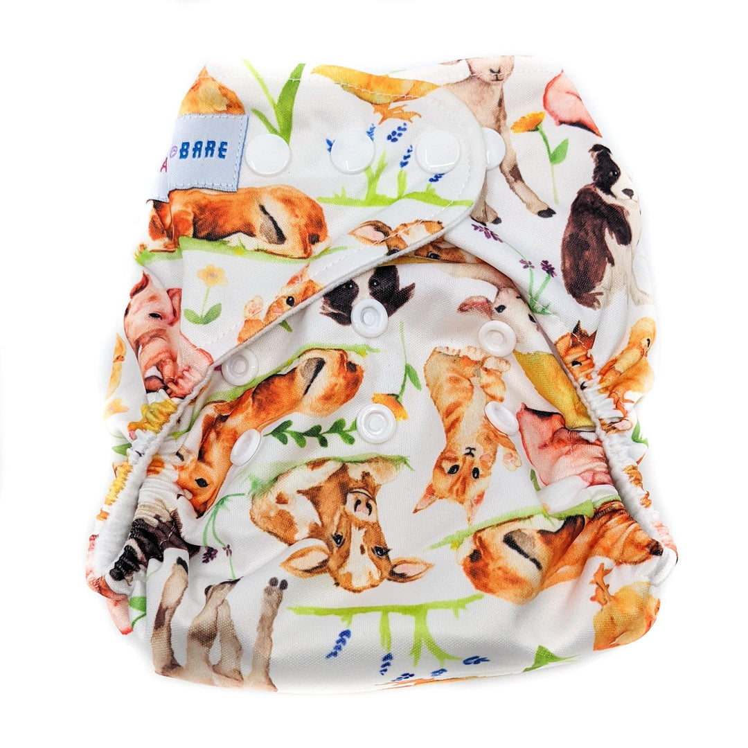 Baby Bare All-in-One (AiO) Nappy - Multiple Patterns|Summer Sweets Baby