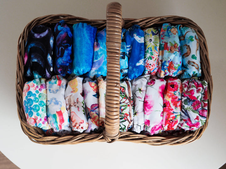 Baby Bare Teddy Side Snap All-in-Two (Ai2) Nappy - Multiple Patterns|Summer Sweets Baby