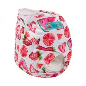 Alva Baby Pink Fruits Pocket Nappy|Summer Sweets Baby