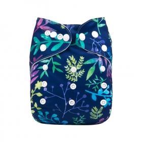 Alva Baby Blue Fern Pocket Nappy|Summer Sweets Baby
