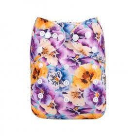 Alva Baby Pansies Pocket Nappy|Summer Sweets Baby