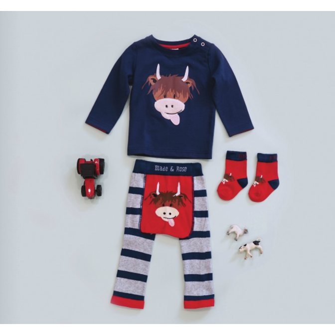 Blade & Rose - Highland Cow Top|Summer Sweets Baby