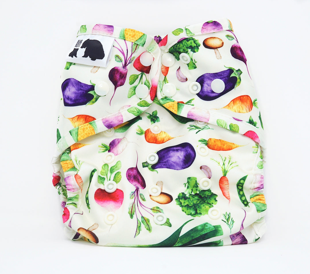 Bear Bott Stay Dry All-in-One Nappy - Multiple Patterns|Summer Sweets Baby