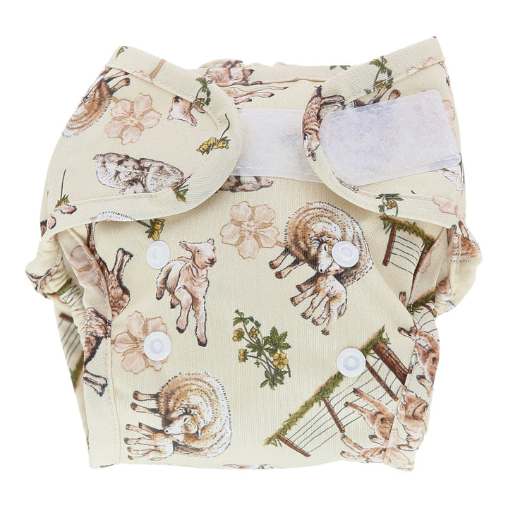 Little Lamb Newborn Nappy Cover- Multiple Prints