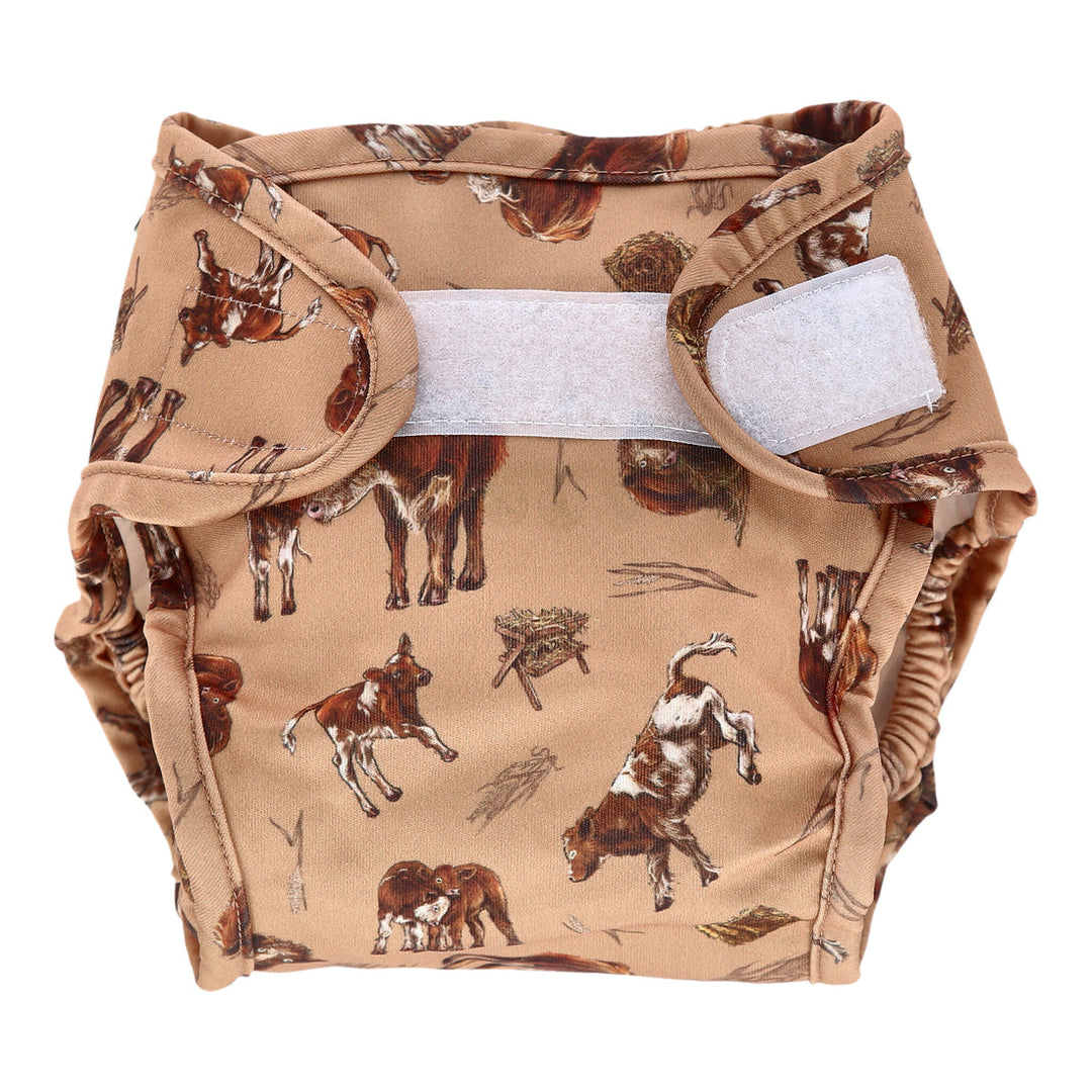 Little Lamb Nappy Cover- I Love Moo