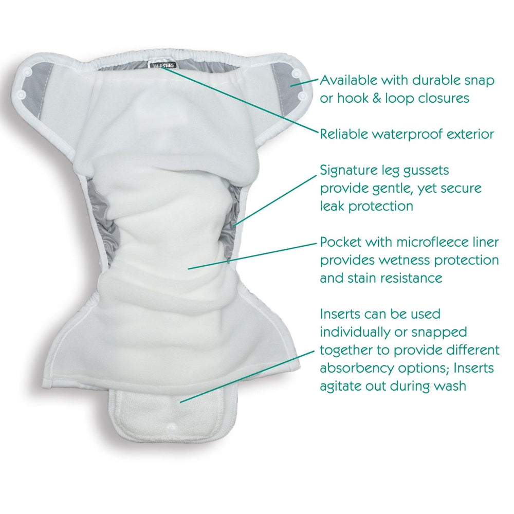 Thirsties Pocket Nappy - Hook & Loop - Multiple Patterns|Summer Sweets Baby