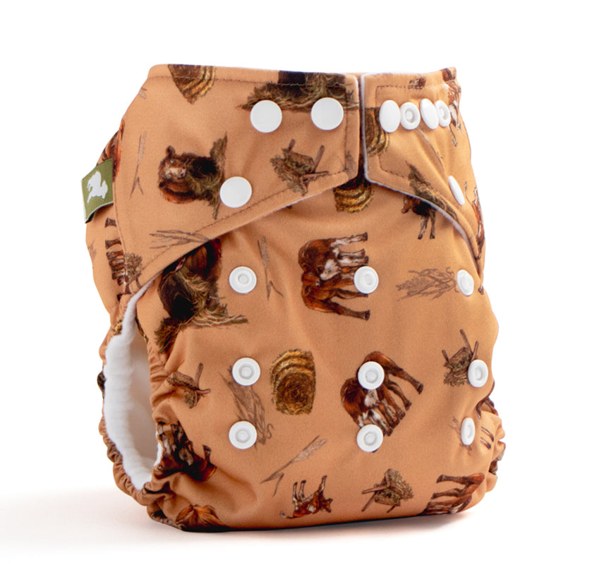 Little Lamb One Size Pocket - I Love Moo