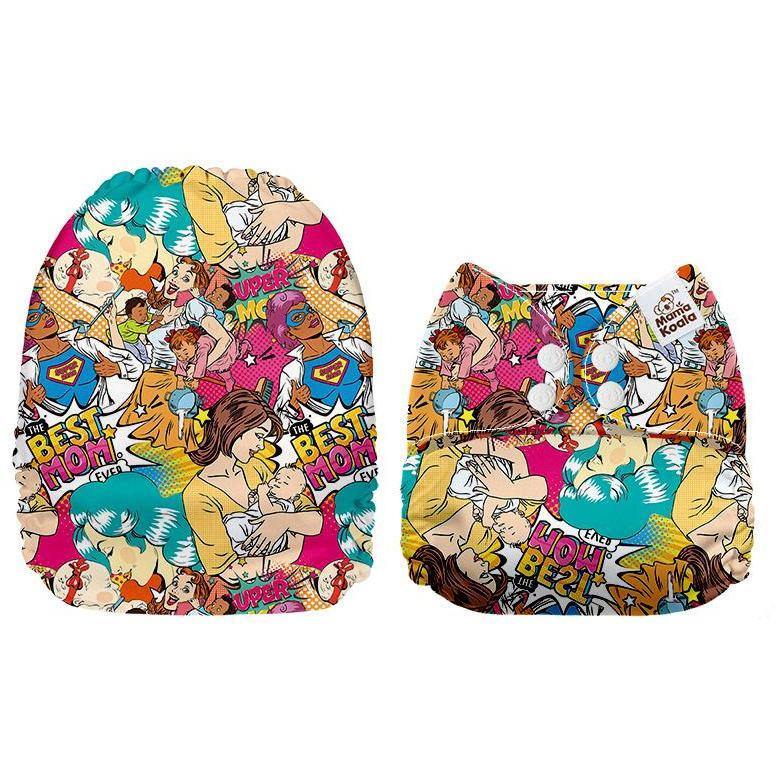 Mama Koala Best Mom Comic Pocket Nappy|Summer Sweets Baby