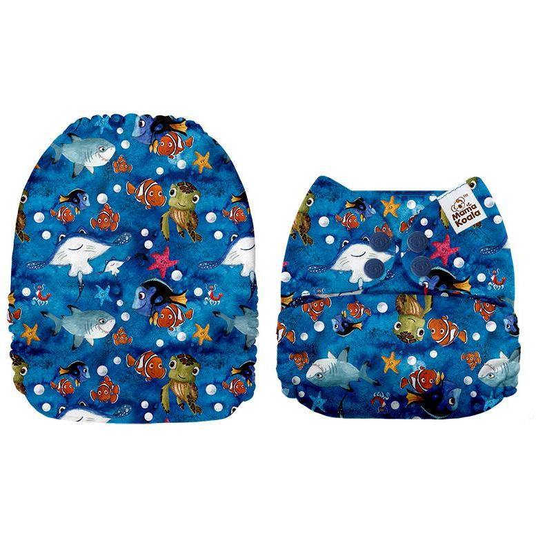 Mama Koala Fish Friends Pocket Nappy|Summer Sweets Baby