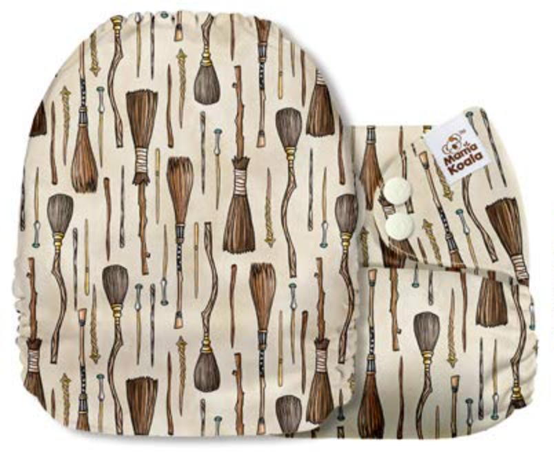 Mama Koala Magic Flying Brooms Pocket Nappy|Summer Sweets Baby