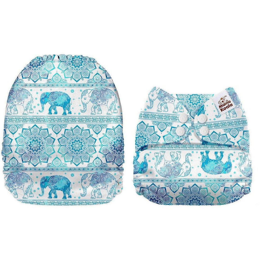Mama Koala Sketched Elephants Pocket Nappy|Summer Sweets Baby