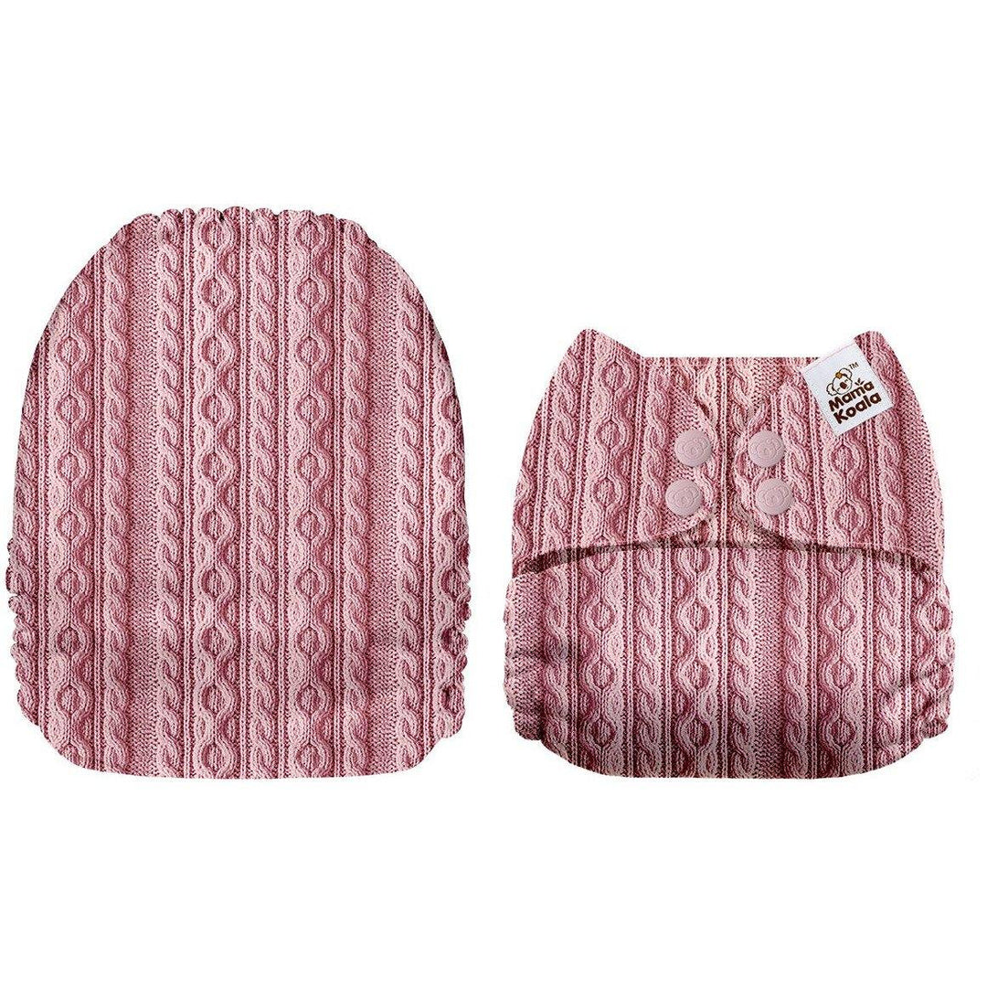 Mama Koala Pink Knit Pocket Nappy|Summer Sweets Baby