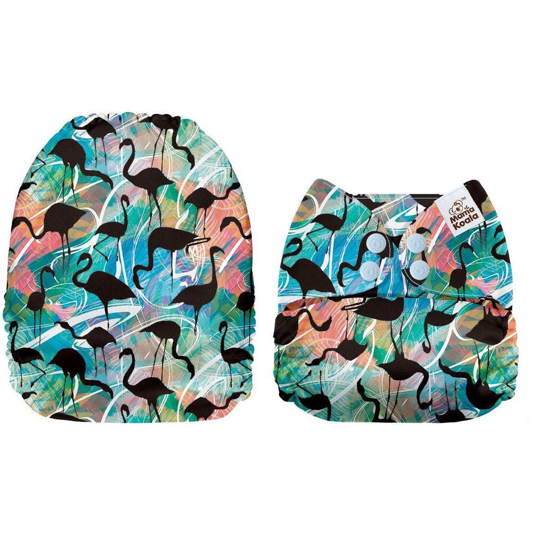 Mama Koala Fancy Flamingos Pocket Nappy|Summer Sweets Baby