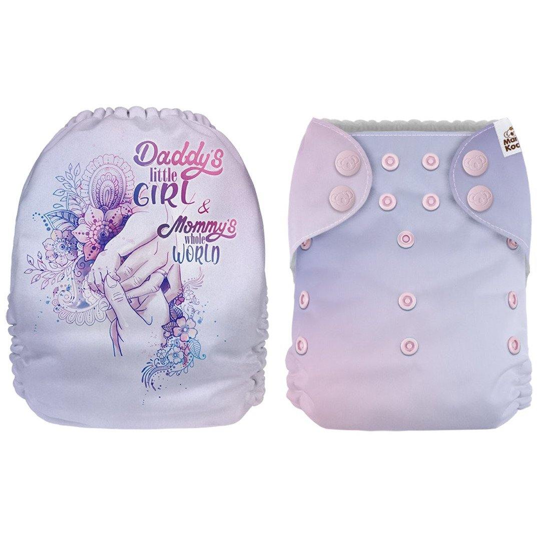 Mama Koala Daddy's Little Girl & Mommy's Whole World Pocket Nappy|Summer Sweets Baby