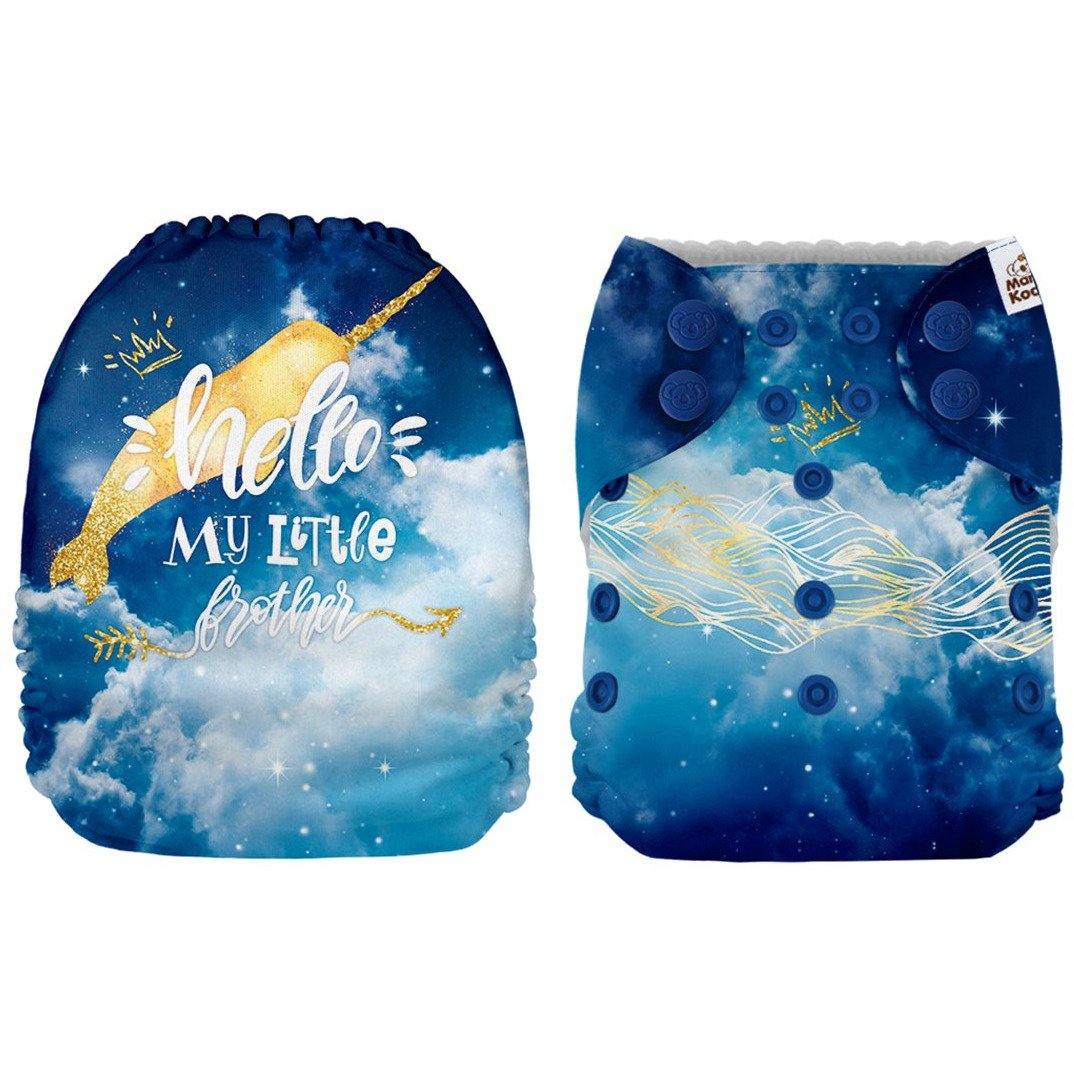 Mama Koala Hello My Little Brother Pocket Nappy|Summer Sweets Baby