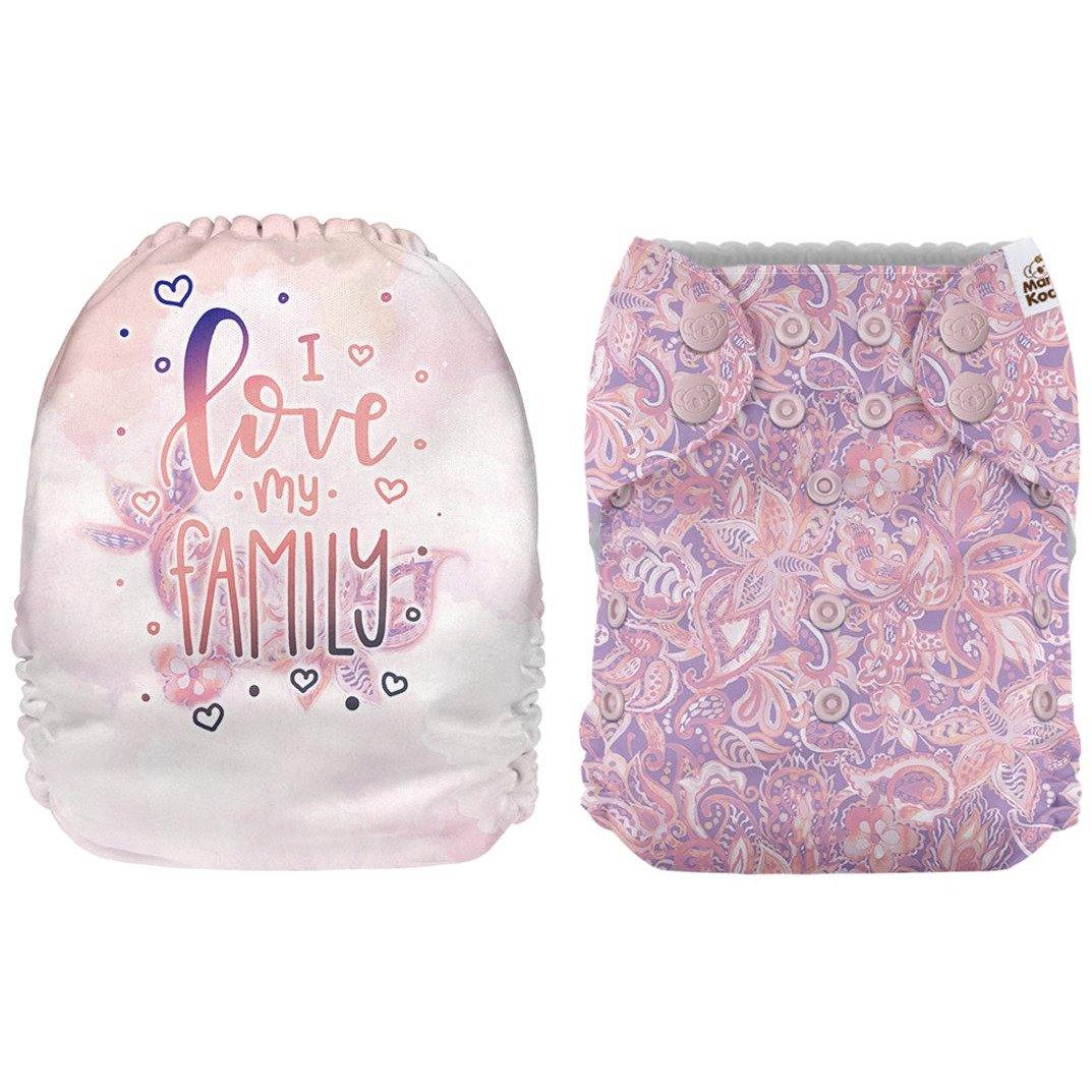 Mama Koala I Love My Family Pocket Nappy|Summer Sweets Baby