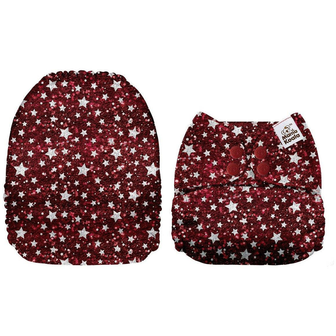 Mama Koala Red Star Pocket Nappy|Summer Sweets Baby