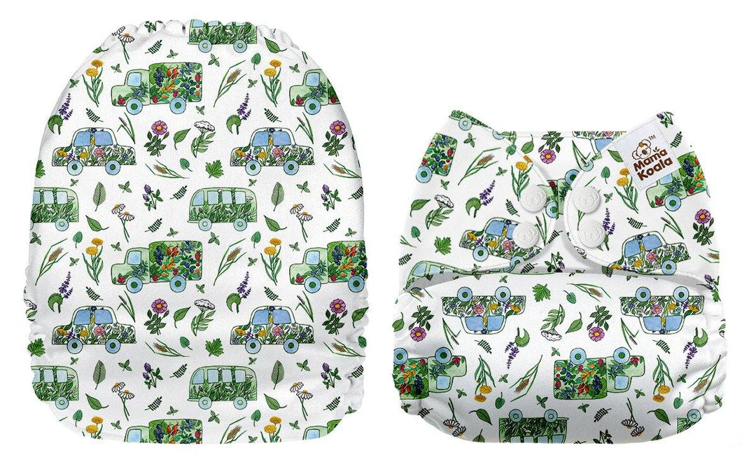 Mama Koala Drive Green Pocket Nappy|Summer Sweets Baby