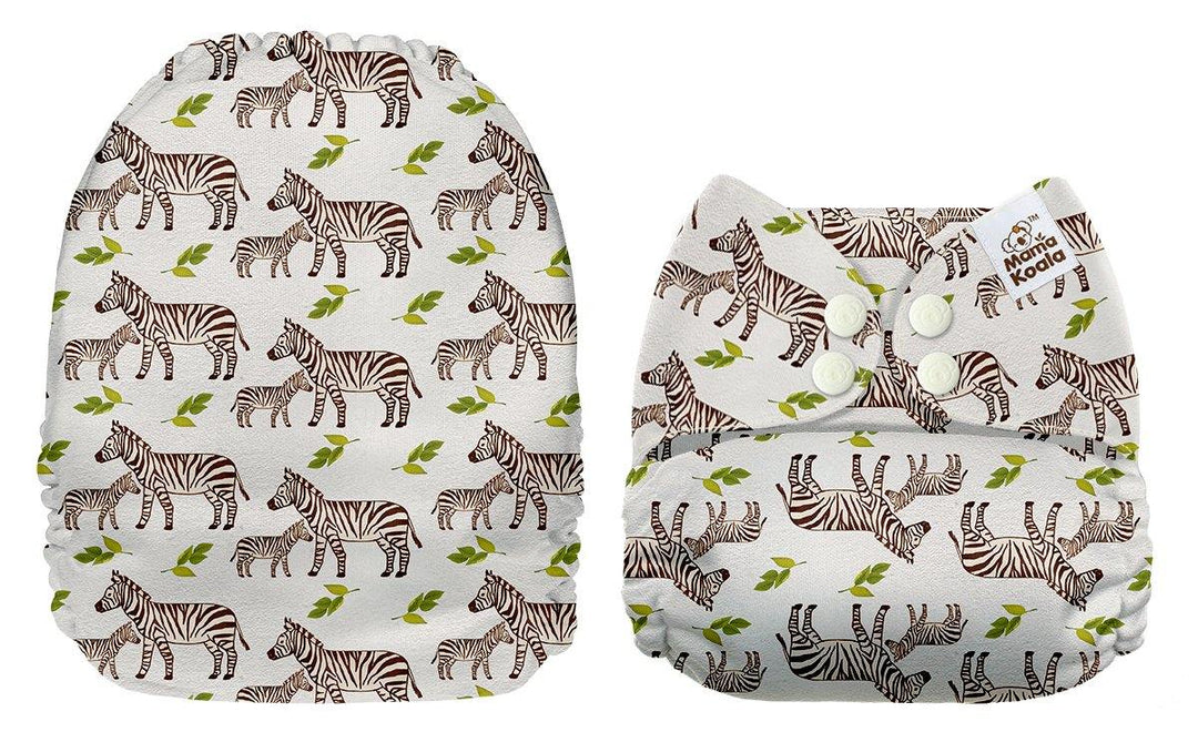 Mama Koala Zebras Pocket Nappy|Summer Sweets Baby