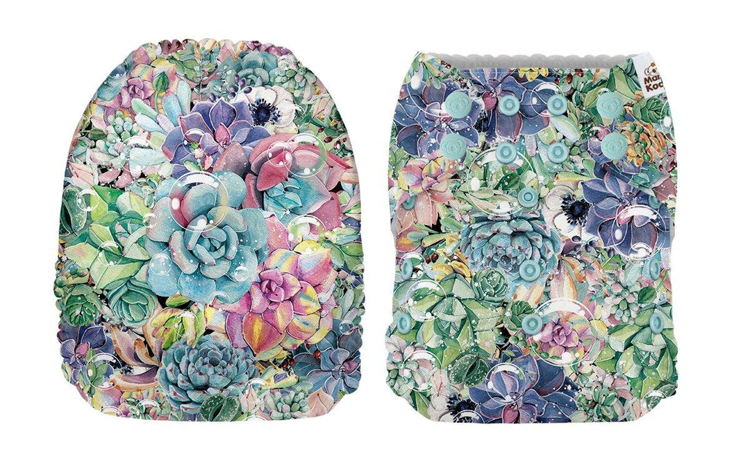 Mama Koala Succulents & Bubbles Pocket Nappy|Summer Sweets Baby