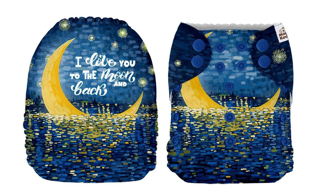 Mama Koala Painted Moon & Back Pocket Nappy|Summer Sweets Baby
