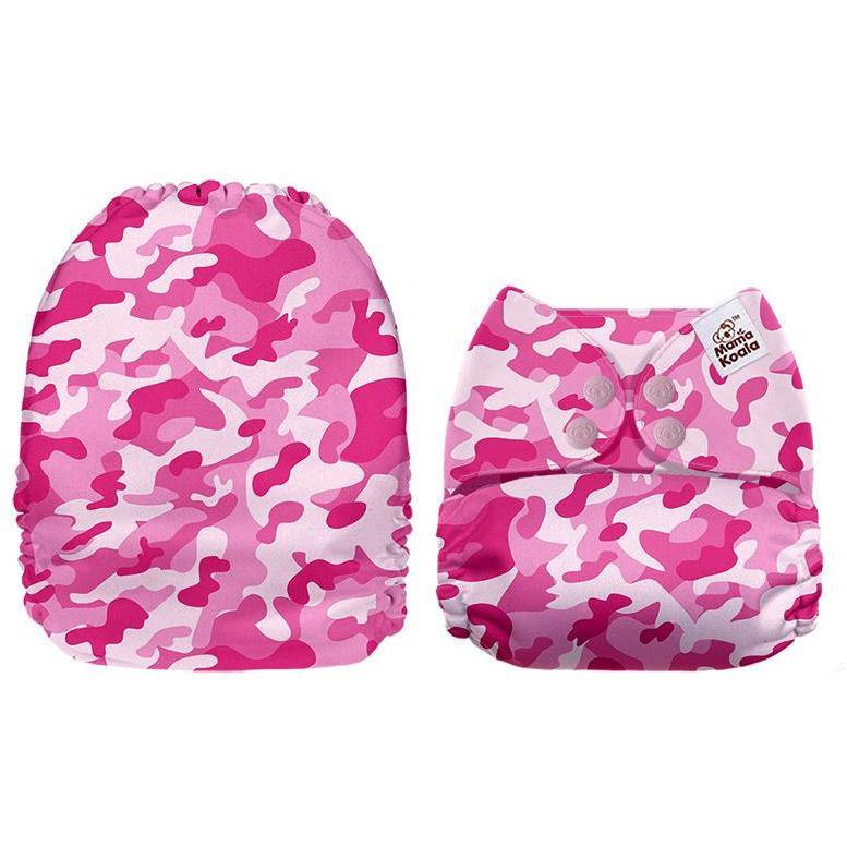 Mama Koala Pink Camo Pocket Nappy|Summer Sweets Baby