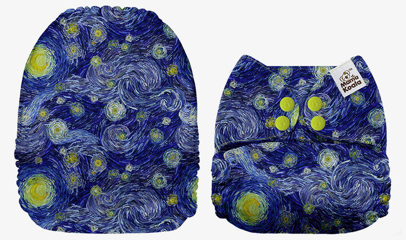 Mama Koala Van Gogh Swirls Pocket Nappy|Summer Sweets Baby