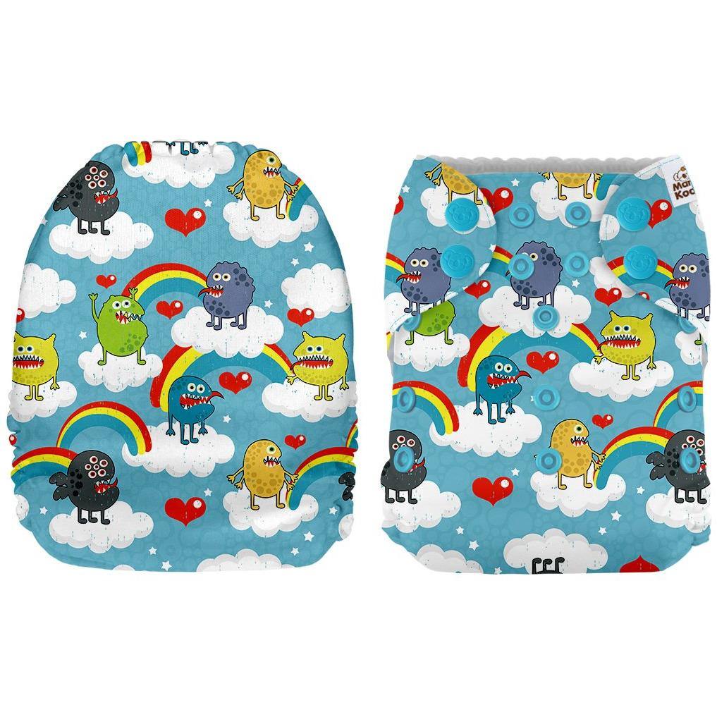 Mama Koala Rainbow Monsters Pocket Nappy|Summer Sweets Baby