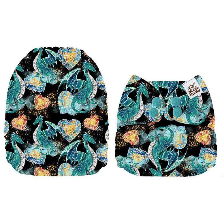 Mama Koala Dragon Hearts Pocket Nappy|Summer Sweets Baby