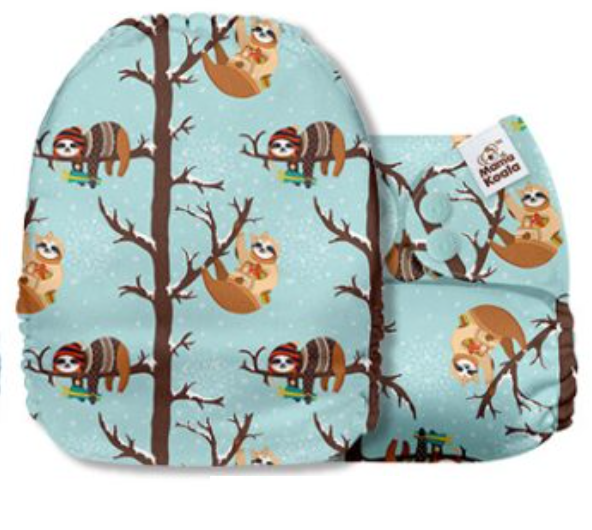 Mama Koala Winter Sloths Pocket Nappy|Summer Sweets Baby