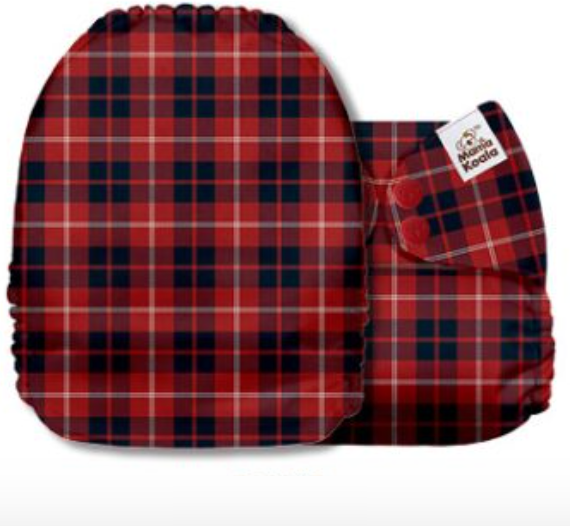 Mama Koala Tartan Plaid Pocket Nappy|Summer Sweets Baby