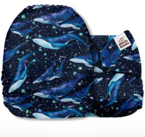 Mama Koala Galaxy Whales Pocket Nappy|Summer Sweets Baby