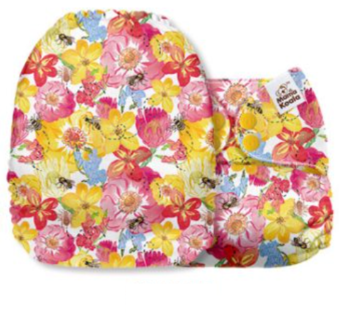 Mama Koala Bumble Bee Flowers Pocket Nappy|Summer Sweets Baby