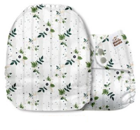 Mama Koala Striped Flowers Pocket Nappy|Summer Sweets Baby