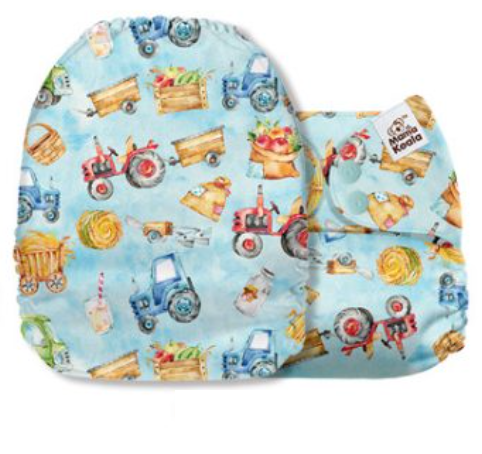 Mama Koala Farmer's Tractor Pocket Nappy|Summer Sweets Baby
