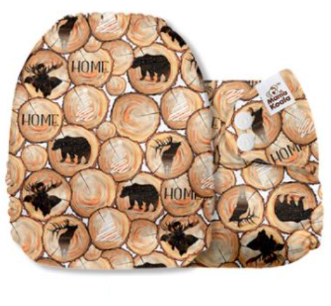 Mama Koala Wooden Animals Pocket Nappy|Summer Sweets Baby