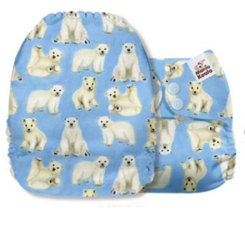 Mama Koala Polar Bear Cubs Pocket Nappy|Summer Sweets Baby
