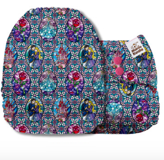 Mama Koala Beauty & the Beast Stained Glass Pocket Nappy|Summer Sweets Baby