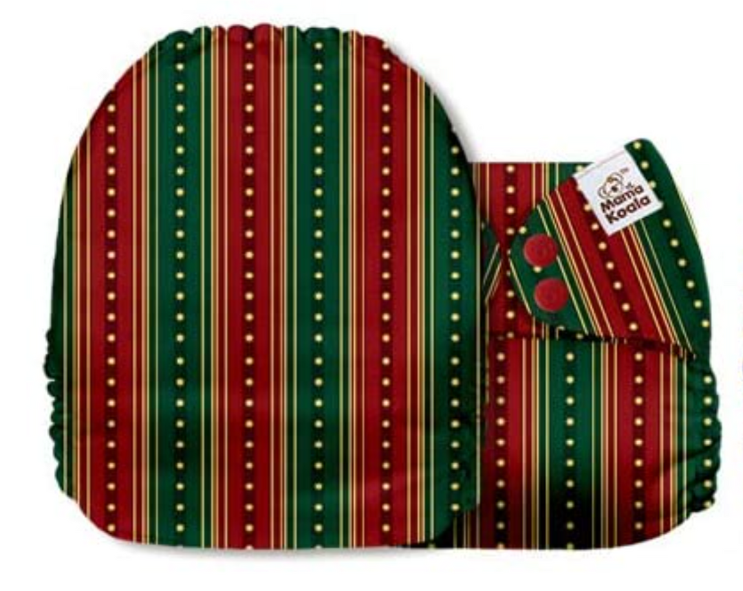 Mama Koala Christmas Stars & Stripes Pocket Nappy