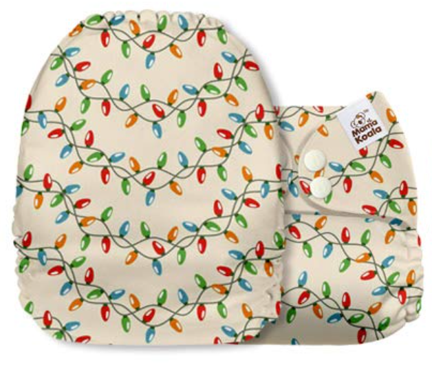 Mama Koala Christmas Fairy Lights Pocket Nappy