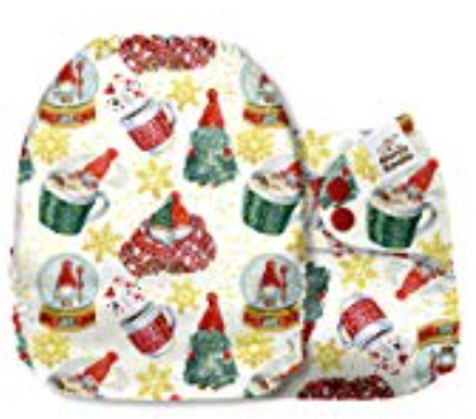 Mama Koala Christmas Gnomes Pocket Nappy