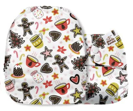 Mama Koala Christmas Snacks Pocket Nappy