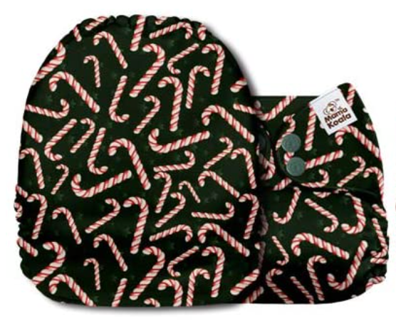 Mama Koala Christmas Candy Canes Pocket Nappy