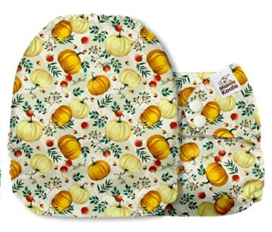 Mama Koala Autumn Pumpkins Pocket Nappy