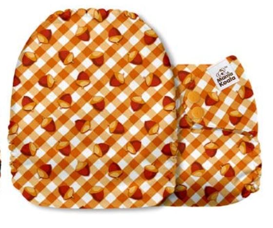 Mama Koala Autumn Acorns Pocket Nappy