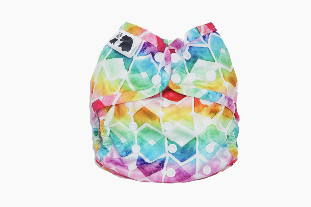 Bear Bott Stay Dry All-in-One Nappy - Multiple Patterns|Summer Sweets Baby