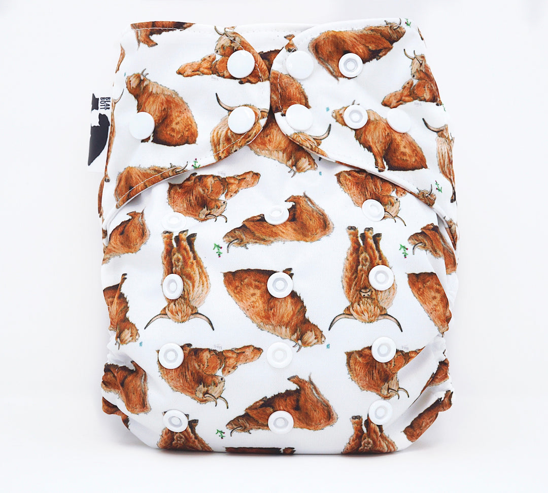 Bear Bott Stay Dry All-in-Two Nappy - Multiple Patterns|Summer Sweets Baby